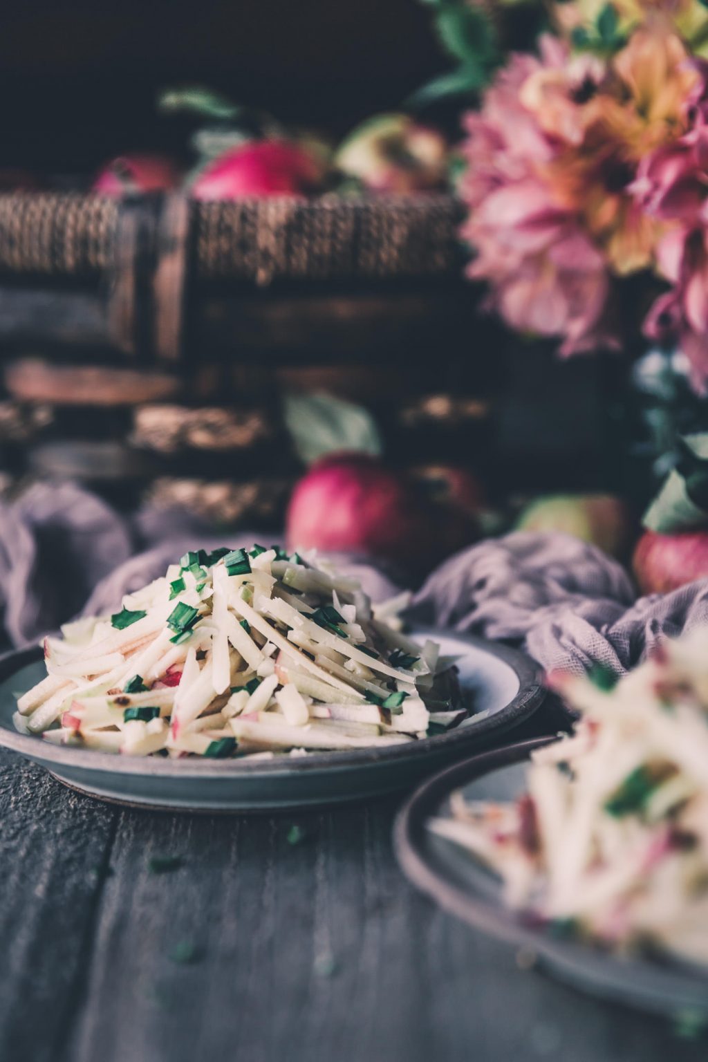 Apple Salad With Manchego Cheese Chives Petal Back Farm   Apple Salad Petal Back Farm 3 1024x1536 